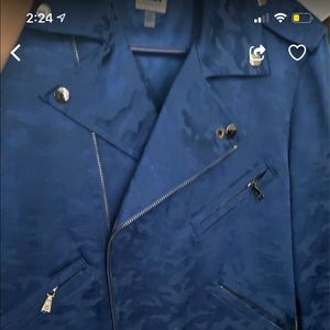 Moto jacket  camo design sz large Anne Klein